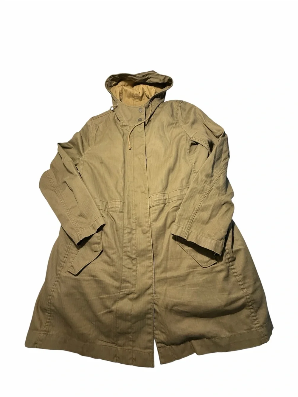 J. Crew Hooded Anorak Jacket in Olive Sz Small